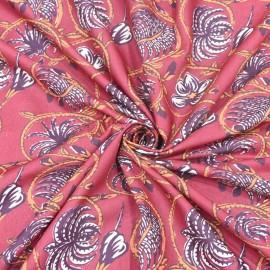 Buy Light Raspberry Colour Cotton Print Fabrics Online in Delhi