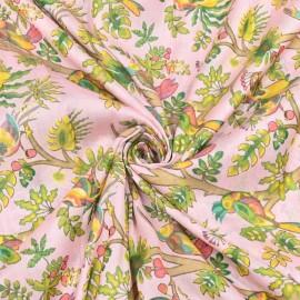 Buy Light Baby Pink Colour Silk Chanderi Floral Digital Print Fabrics Online in Delhi