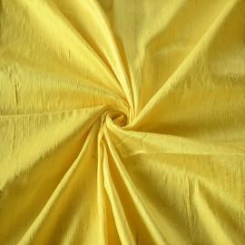 Buy Light Yellow Colour Primium Pure Row Silk Fabrics Online in Delhi