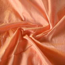 Buy Monticello Peach Colour Primium Pure Row Silk Fabrics Online in Delhi