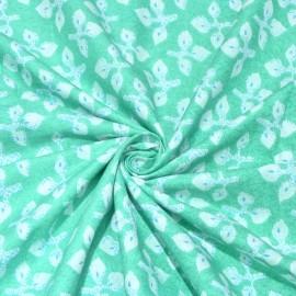 Buy Aquamarine Colour Cotton Print Fabrics Online in Delhi
