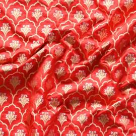 Buy Cg Red Colour Silk Alfi Brocade Fabrics 44
