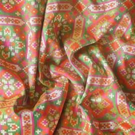 Buy Moss Green Colour Silk Patola Brocade Fabrics 44