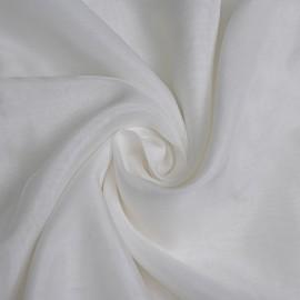 Buy White Pure Dupion Silk Fabrics 60gm Width 44