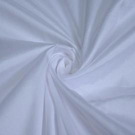 Buy White Colour Poly Taffeta Silk Fabric Online in Delhi