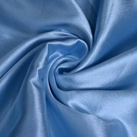 Buy Gloucous Blue Colour Poly Satin Fabrics Online in Delhi