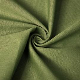 Buy Moss Green Colour Lilen Cotton Fabrics Online in Delhi