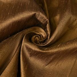 Buy Copper Colour Premium Pure Raw Silk Fabrics Online in Delhi