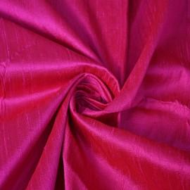 Buy Bright Pink Colour Premium Pure Raw Silk Fabrics Online in Delhi