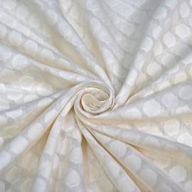 Buy Off White Colour Chanderi Cotton Self Jacquard Dyeable Fabrics Rjs1000 Online in Delhi