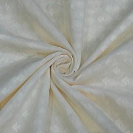 Buy Off White Colour Chanderi Cotton Self Jacquard Dyeable Fabrics Rjs995 Online in Delhi