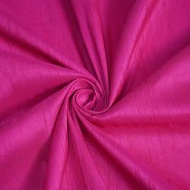 Buy Bright Pink Colour Poly Dupion Fabrics Online in Delhi