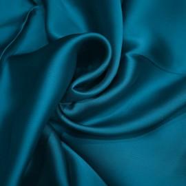 Buy Duck Blue Colour Dyed Satin Organza Fabrics Online in Delhi