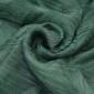 Dark Green Colour Satin Organza Abstract Pleated Fabrics 58