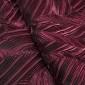 Perylene Maroon Colour Satin Organza Abstract Pleated Fabrics 58